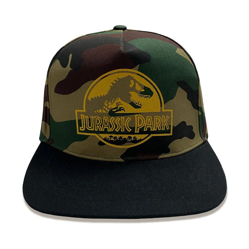 JURASSIC PARK - Camo Gold Logo Snapback Cap