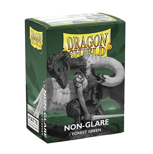 DRAGON SHIELD - Forest Green Non-Glare Matte Standard Size Sleeves (100)