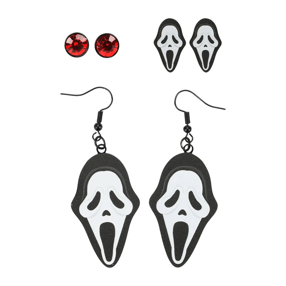 SCREAM - Ghost Face 3 Pack Earring Set