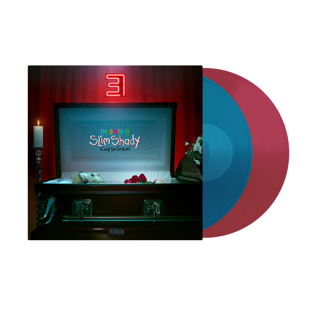 EMINEM - The Death of Slim Shady (Coup De Grace) Limited Edition Translucent Sea Blue & Ruby Red Translucent Vinyl Album