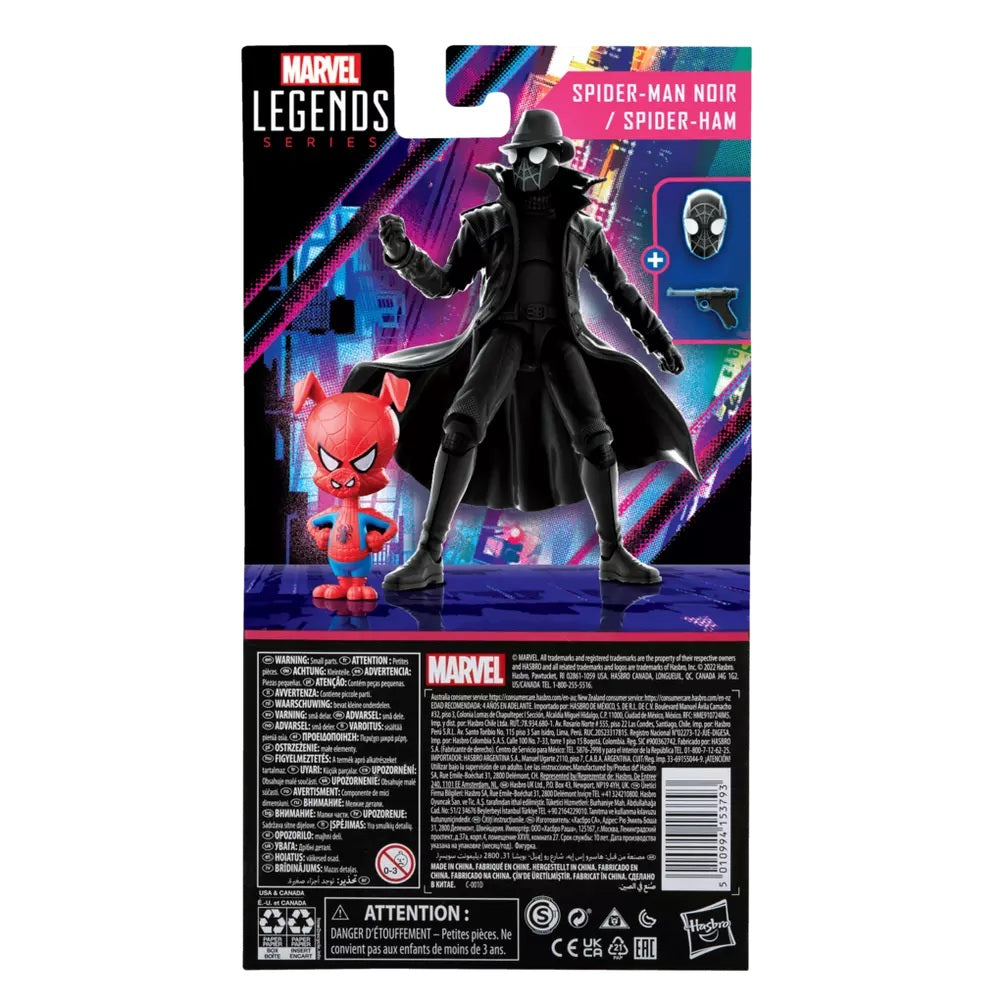 MARVEL : SPIDER-MAN INTO THE SPIDER-VERSE - Spider-Man Noir & Spider-Ham Hasbro Action Figure