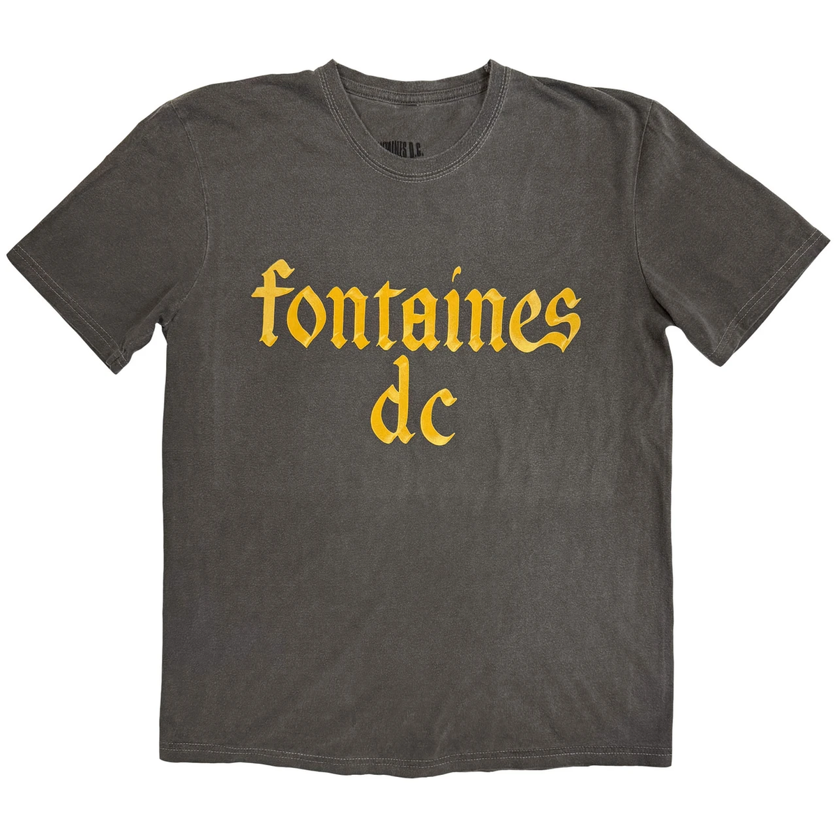 FONTAINES D.C. - Gothic Logo Stone Wash T-Shirt