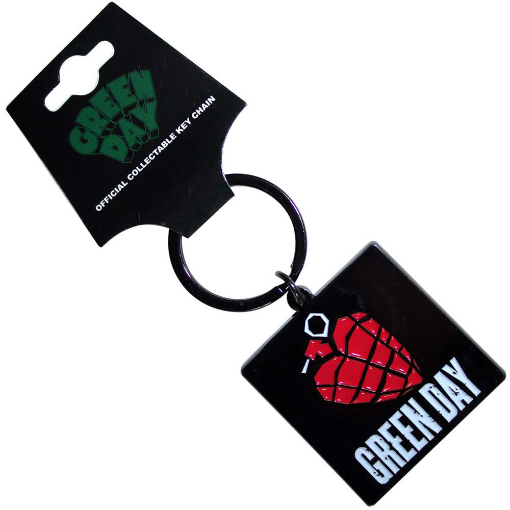 GREEN DAY - Grenade Logo Metal Keyring