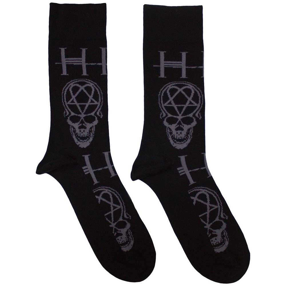 HIM - Heartagram Skull Socks (7-11)