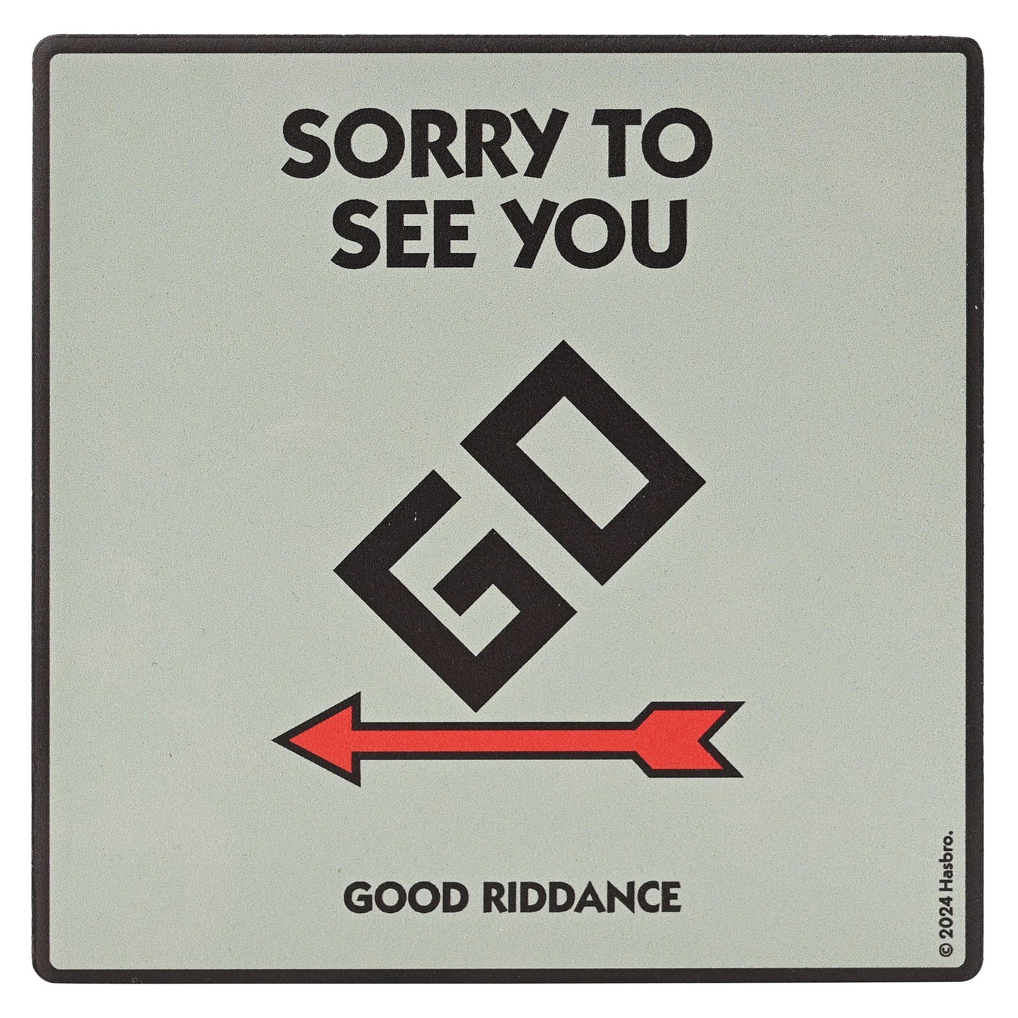 MONOPOLY - Sorry To See You Go Ceramic Coaster