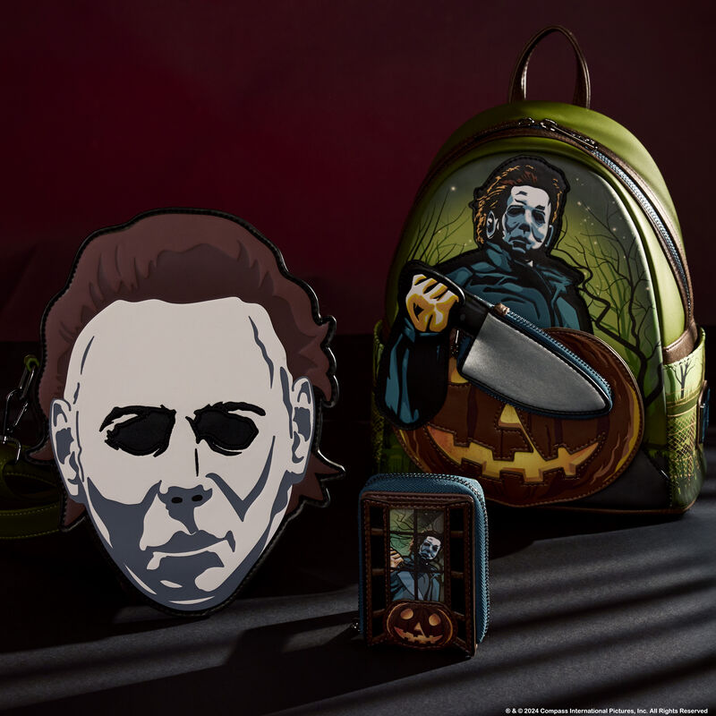LOUNGEFLY : HALLOWEEN - Michael Myers Pumpkin Glow Mini Backpack