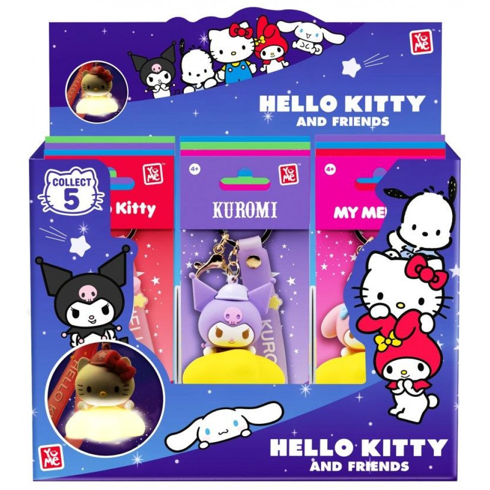 SANRIO - Hello Kitty & Friends Light-Up Star Keyrings