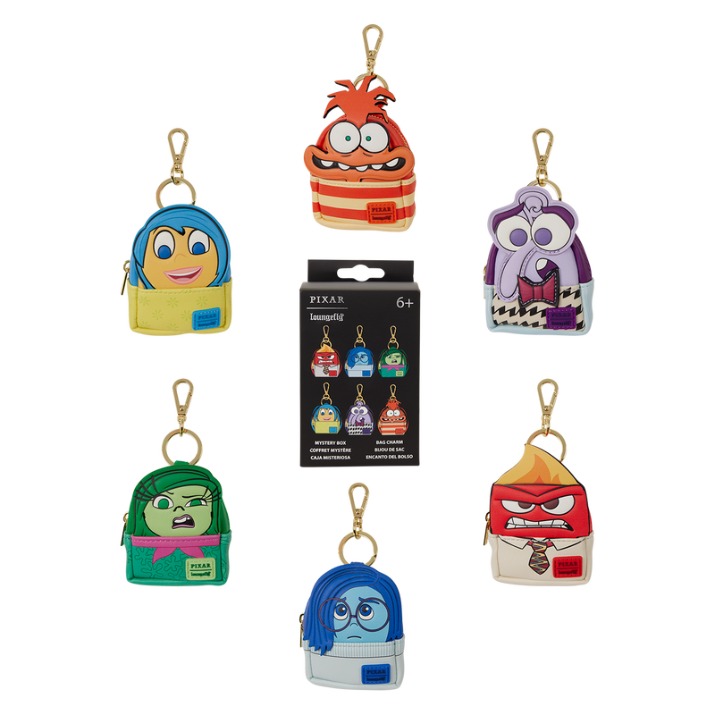 LOUNGEFLY : DISNEY - Pixar's Inside Out 2 Mystery Mini Backpack Keychain Charm