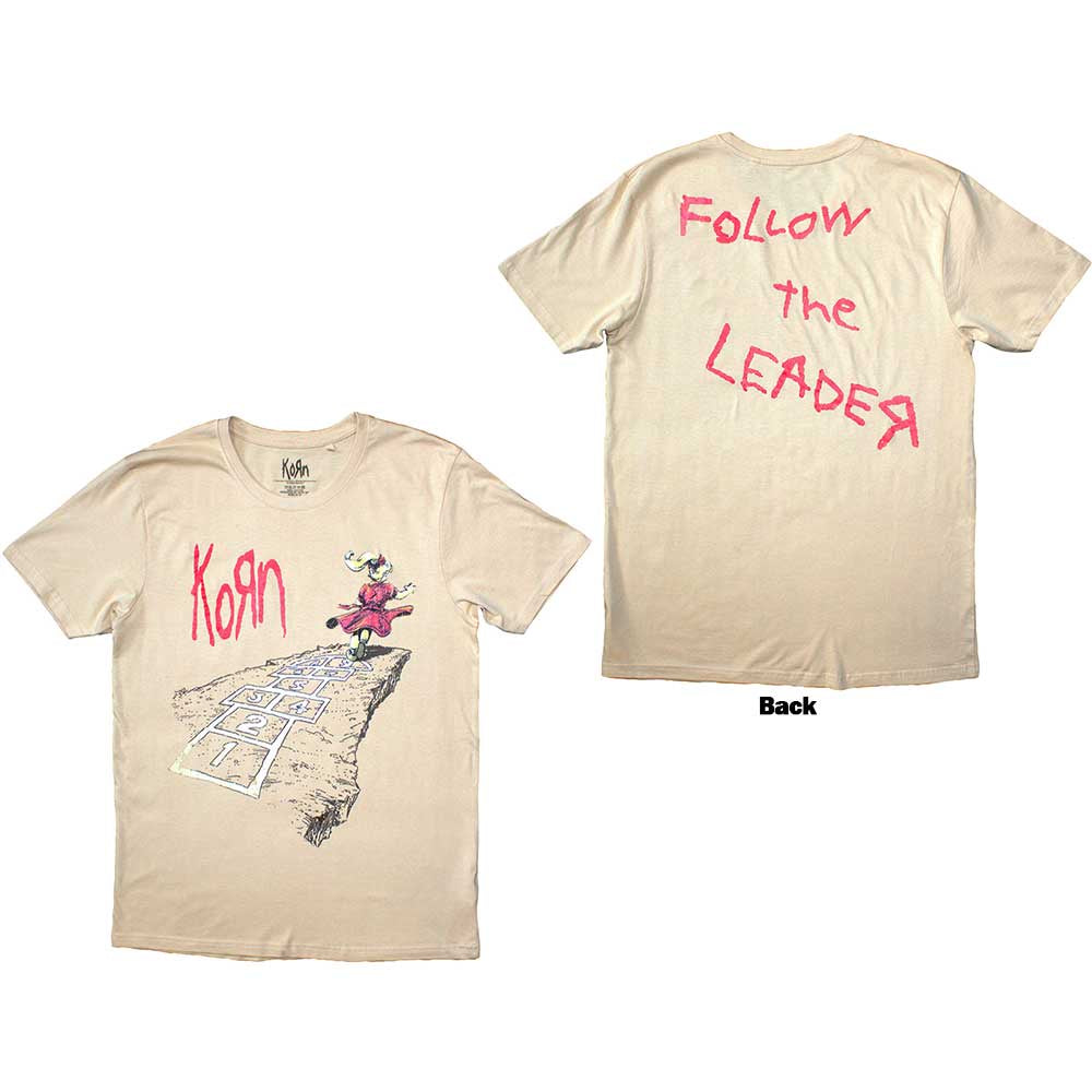 KORN - Follow The Leader Hopscotch Sand T-Shirt