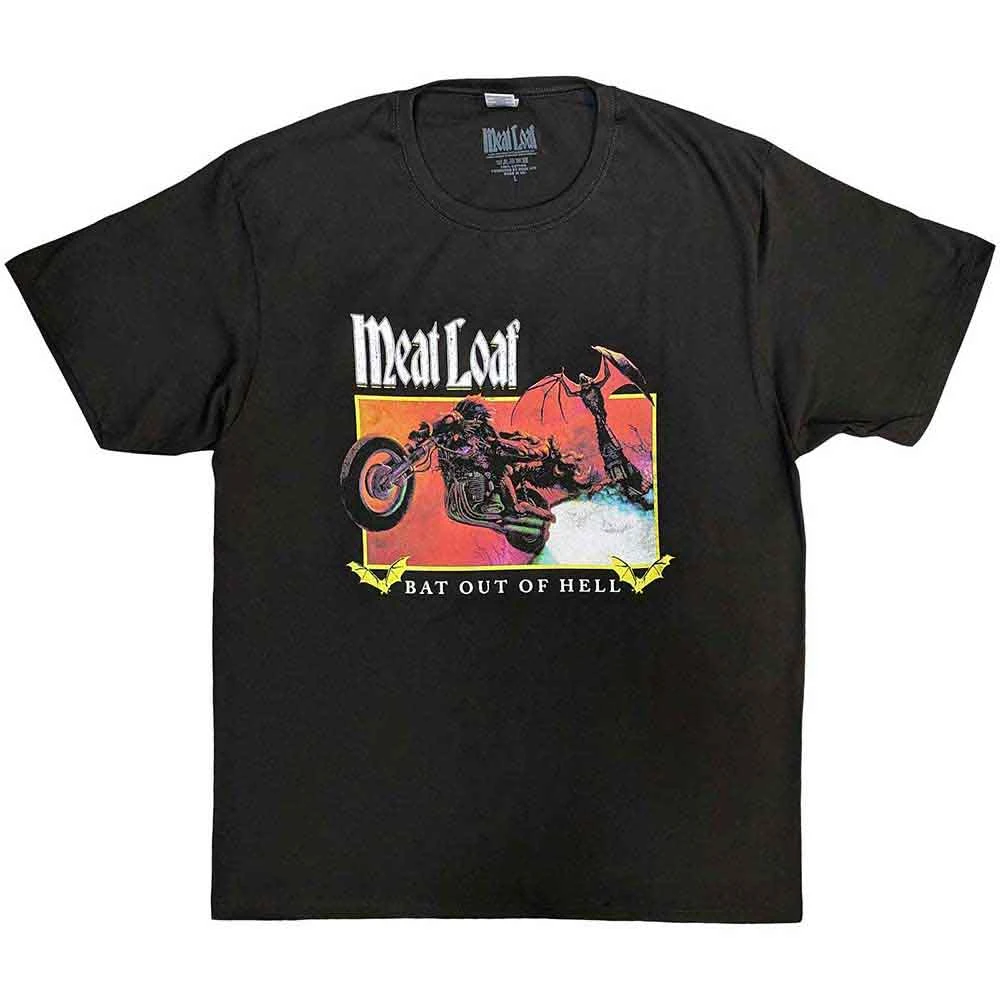 MEAT LOAF - Bat Out Of Hell Rectangle T-Shirt
