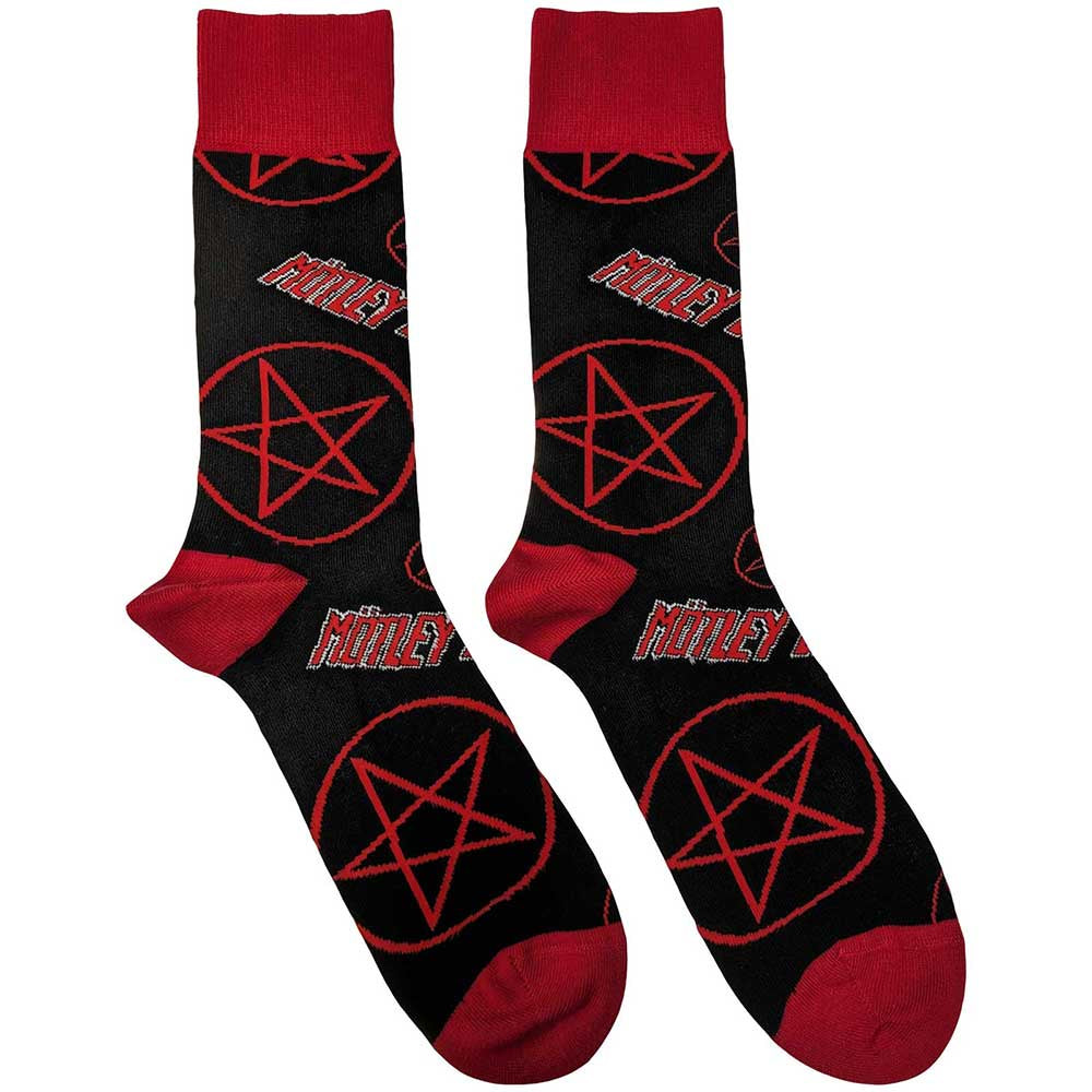 MOTLEY CRUE - Logos & Pentagrams Socks (7-11)