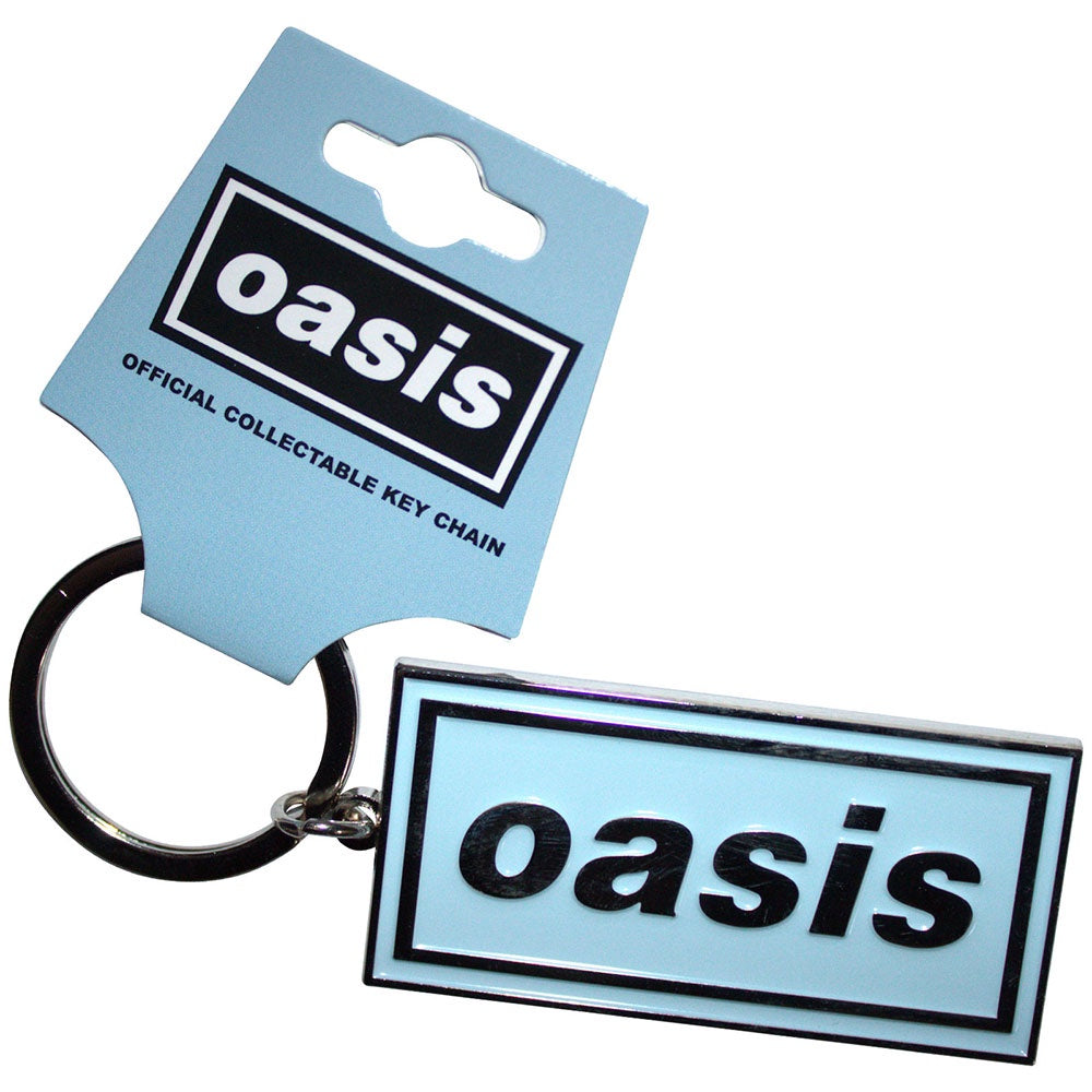 OASIS - Logo Sky Blue Metal Keyring