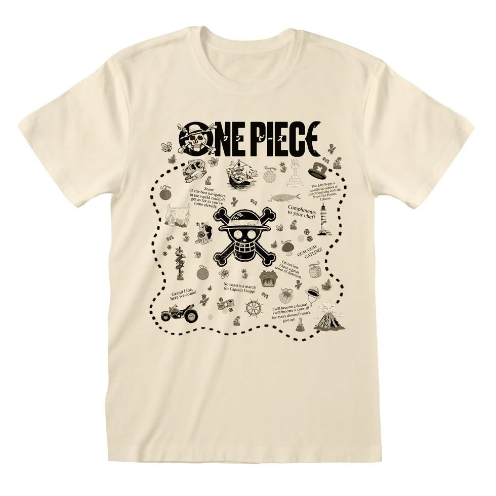 ONE PIECE - Treasure Map T-Shirt