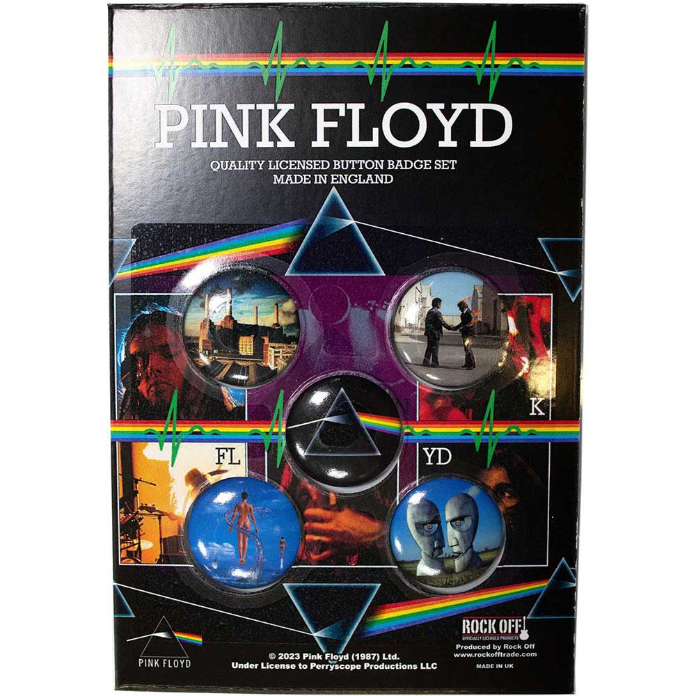 PINK FLOYD - Album Covers Badge Pack