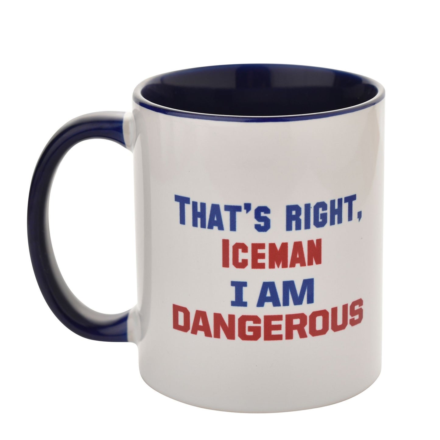 TOP GUN - 'That's Right Iceman I am Dangerous' Blue Inside Mug