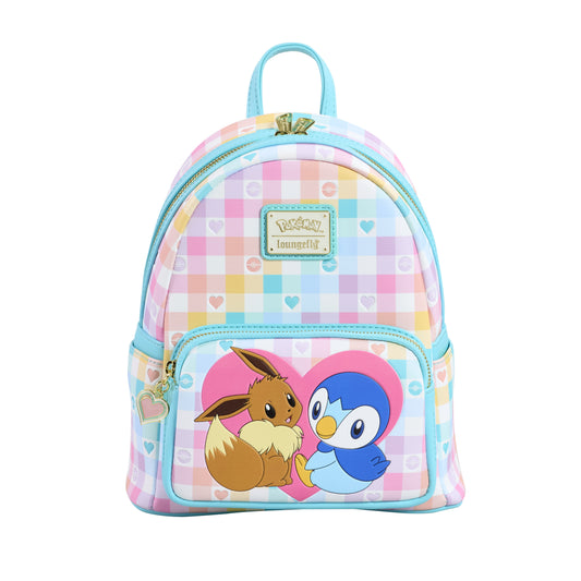 LOUNGEFLY : POKEMON - Piplup and Eevee Friends Mini Backpack