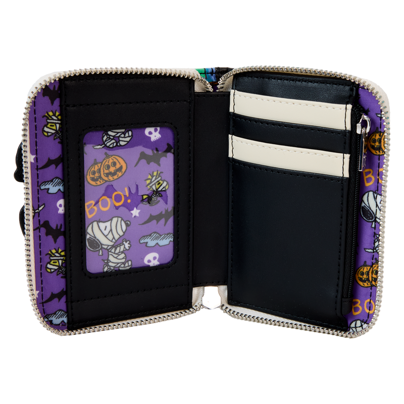 LOUNGEFLY : PEANUTS - Snoopy Mummy Haunt Glow Zip Purse