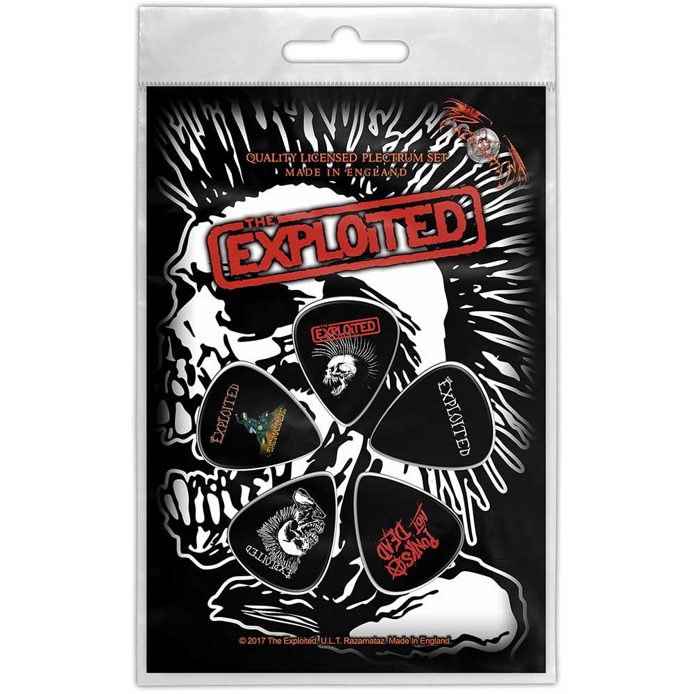 EXPLOITED - Skull Plectrum Pack