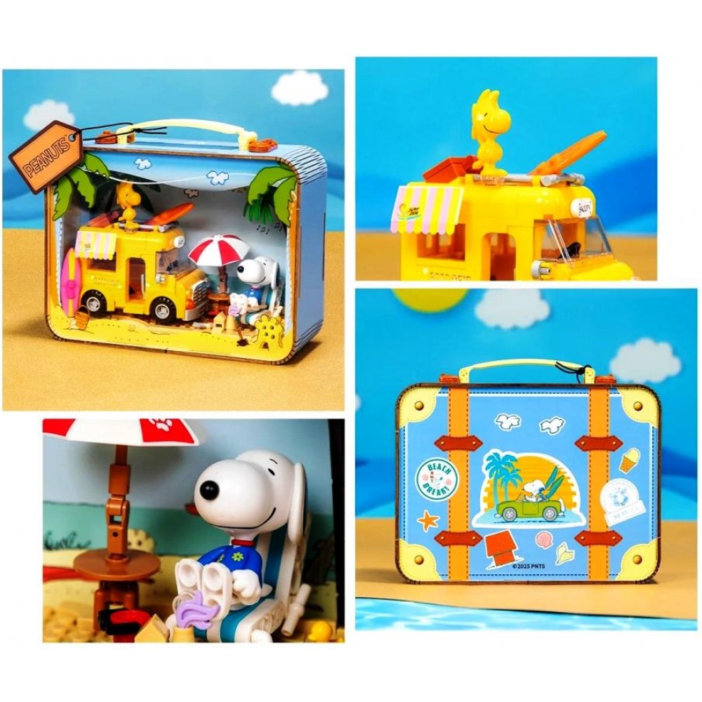 PANTASY : PEANUTS - Snoopy's Suitcase Building Block Set