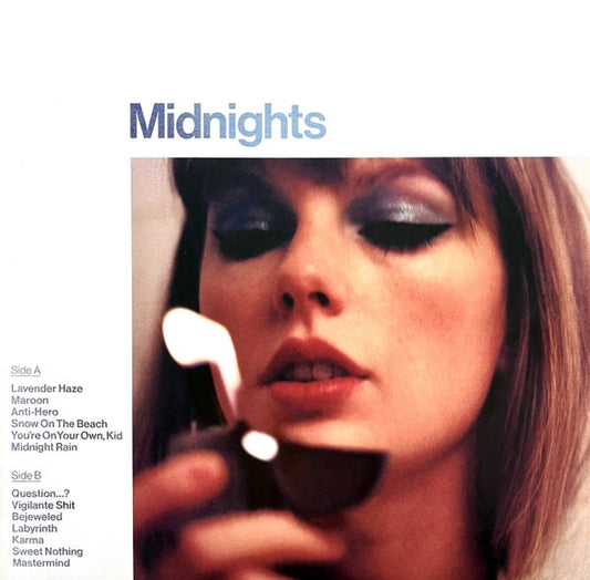 TAYLOR SWIFT - Midnights Moonstone Blue Marbled Vinyl Album