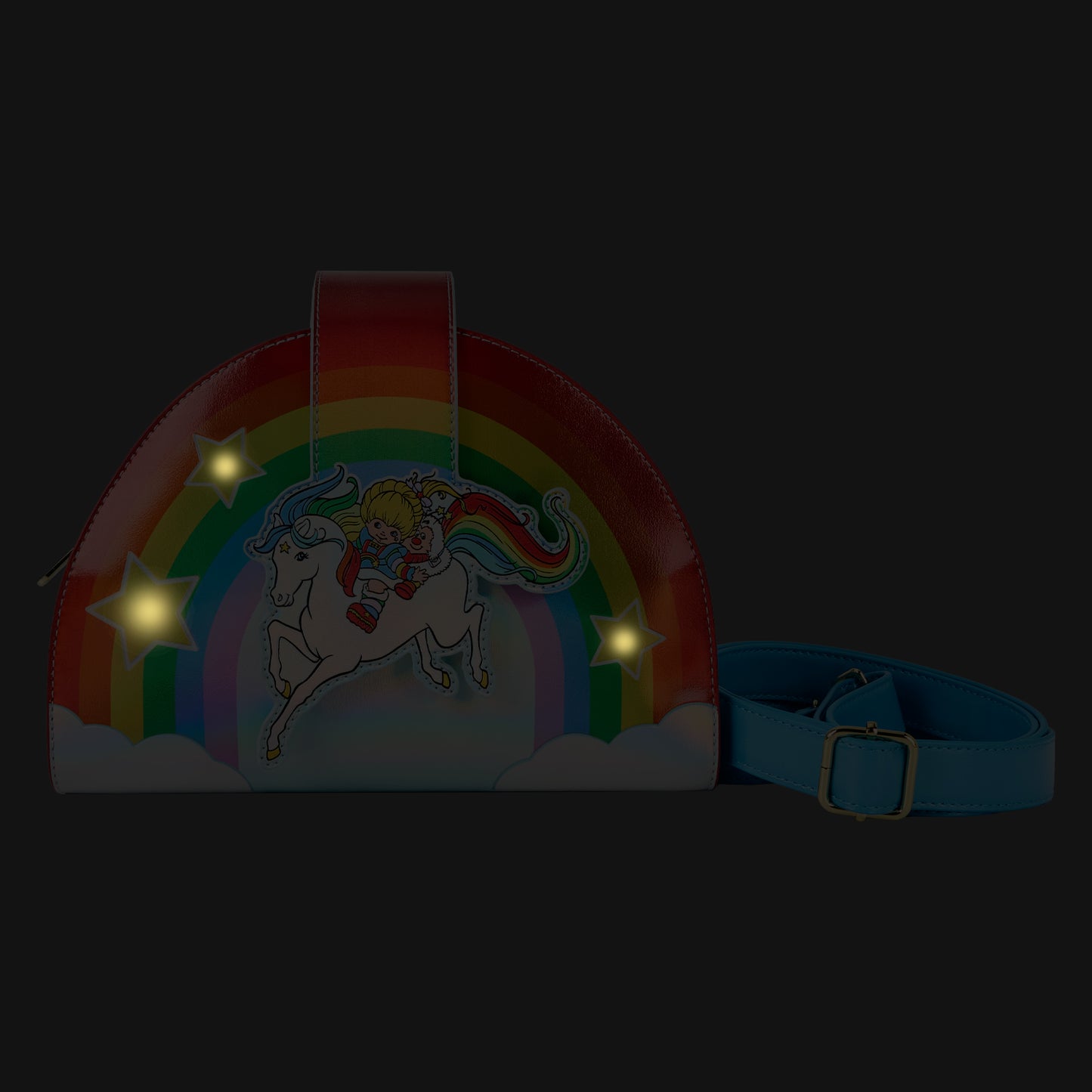 LOUNGEFLY : RAINBOW BRITE - Rainbow Brite & Starlite Crossbody Bag