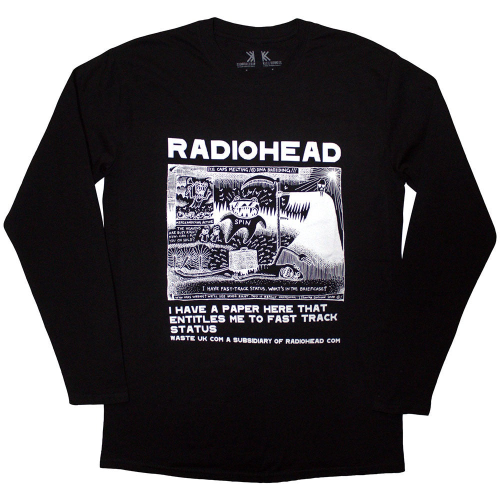 RADIOHEAD - Ice Caps Long Sleeve T-Shirt