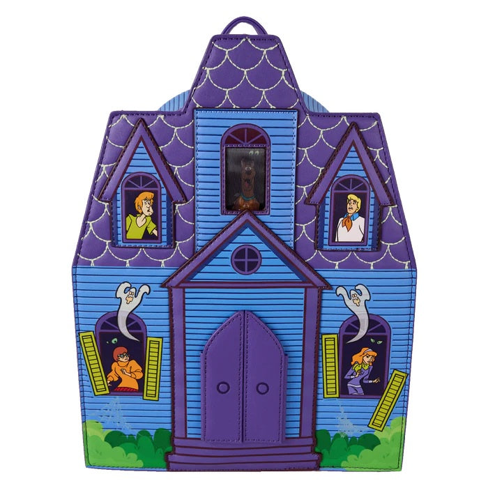 LOUNGEFLY : SCOOBY DOO - Mystery Inc. Haunted Mansion Lenticular Mini Backpack