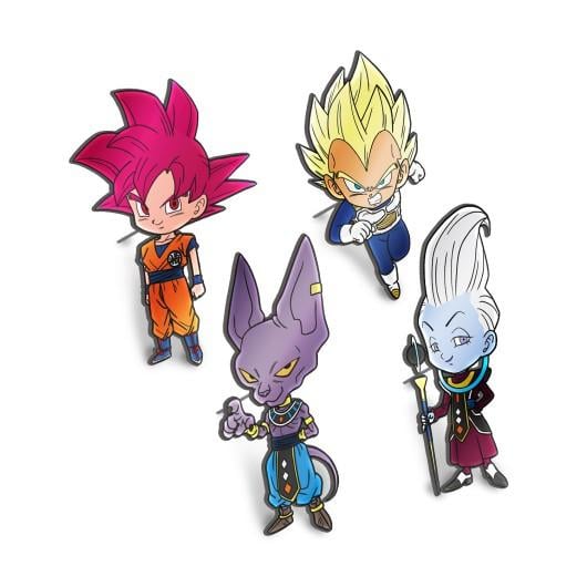 DRAGON BALL SUPER - Battle Of The Gods Set Of 4 Pins