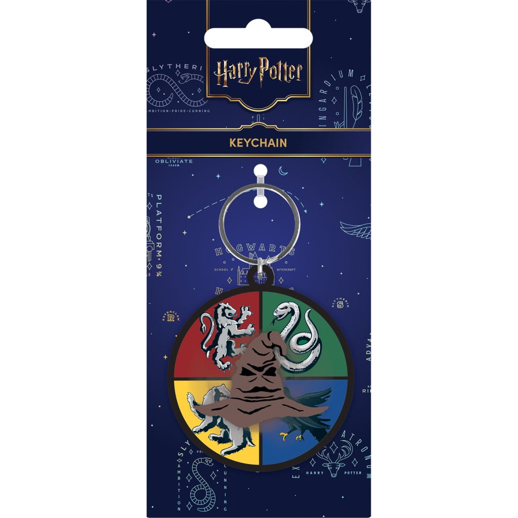 HARRY POTTER - Sorting Hat Spinner Keyring