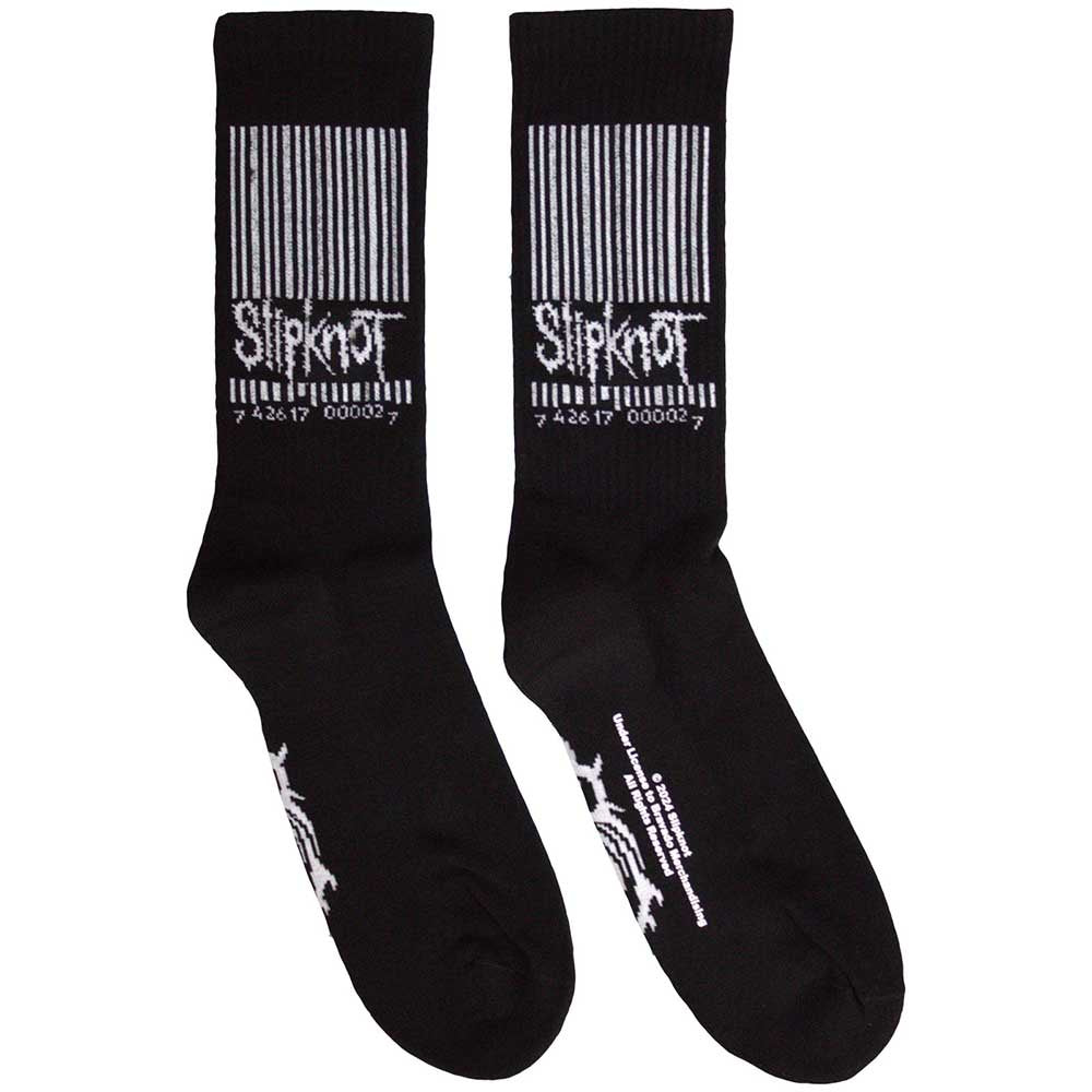 SLIPKNOT - Barcode & Tribal S (Black) Socks (7-11)
