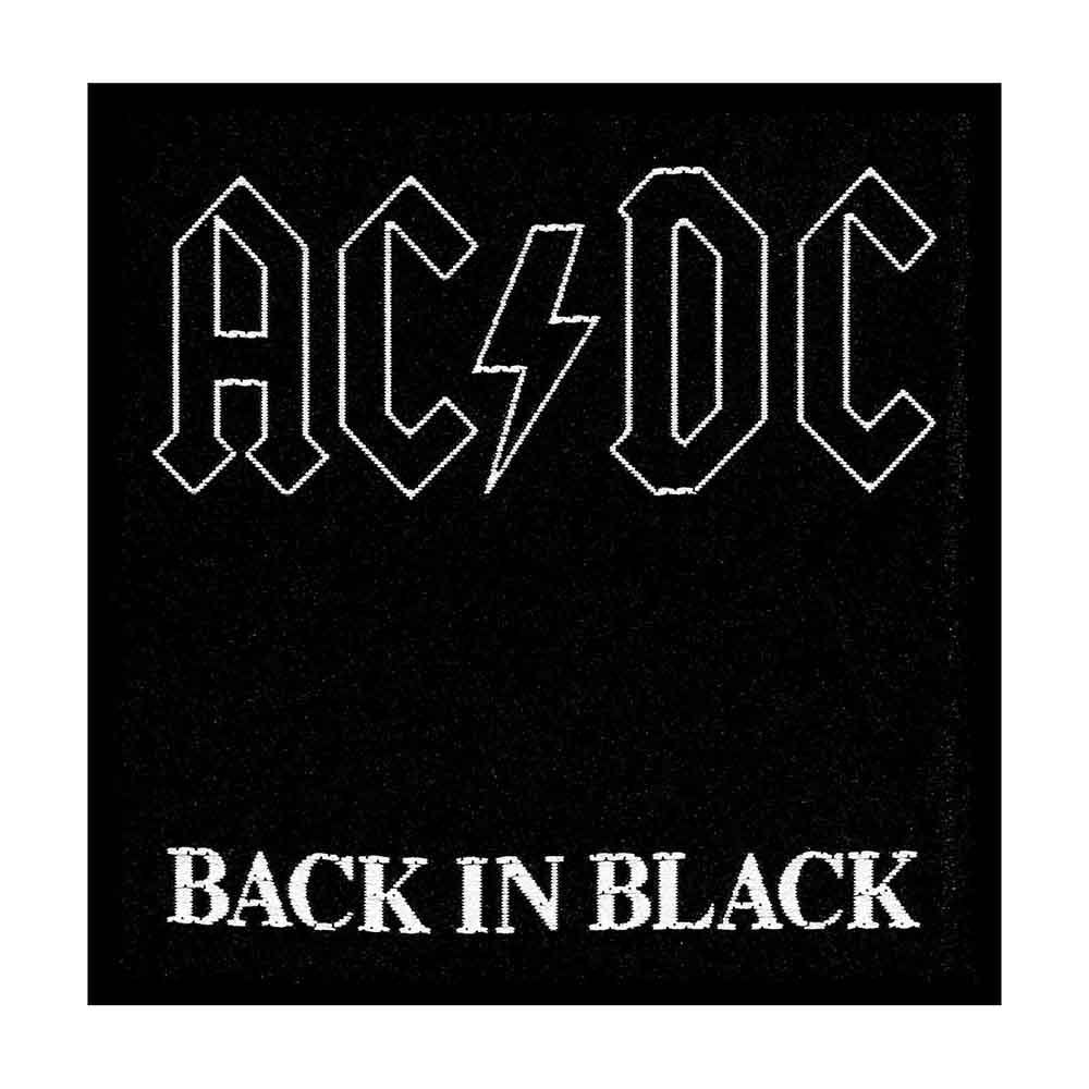 AC/DC - Back in Black Woven Patch