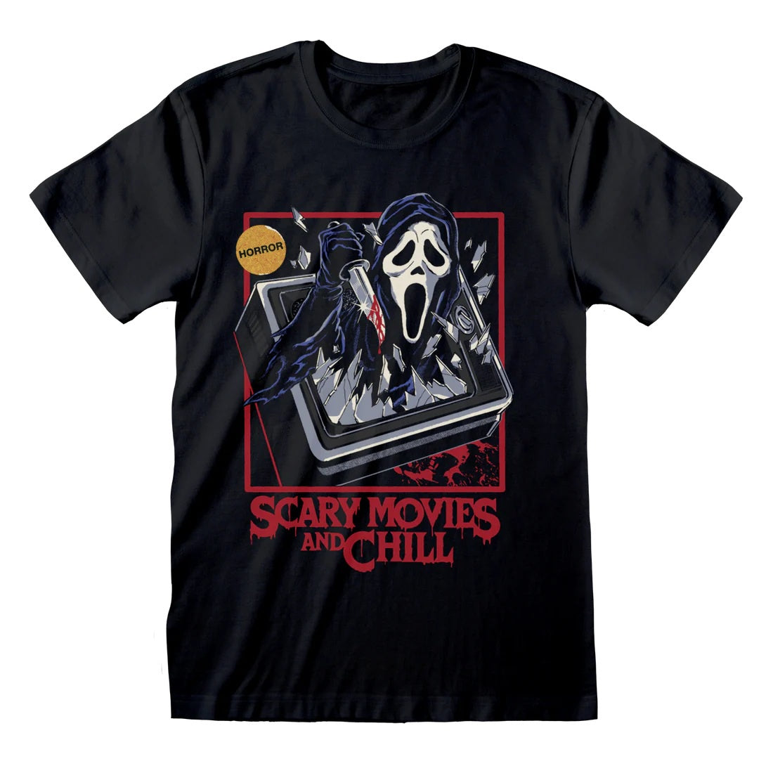 SCREAM X STEVEN RHODES - Ghostface Scary Movies & Chill T-Shirt
