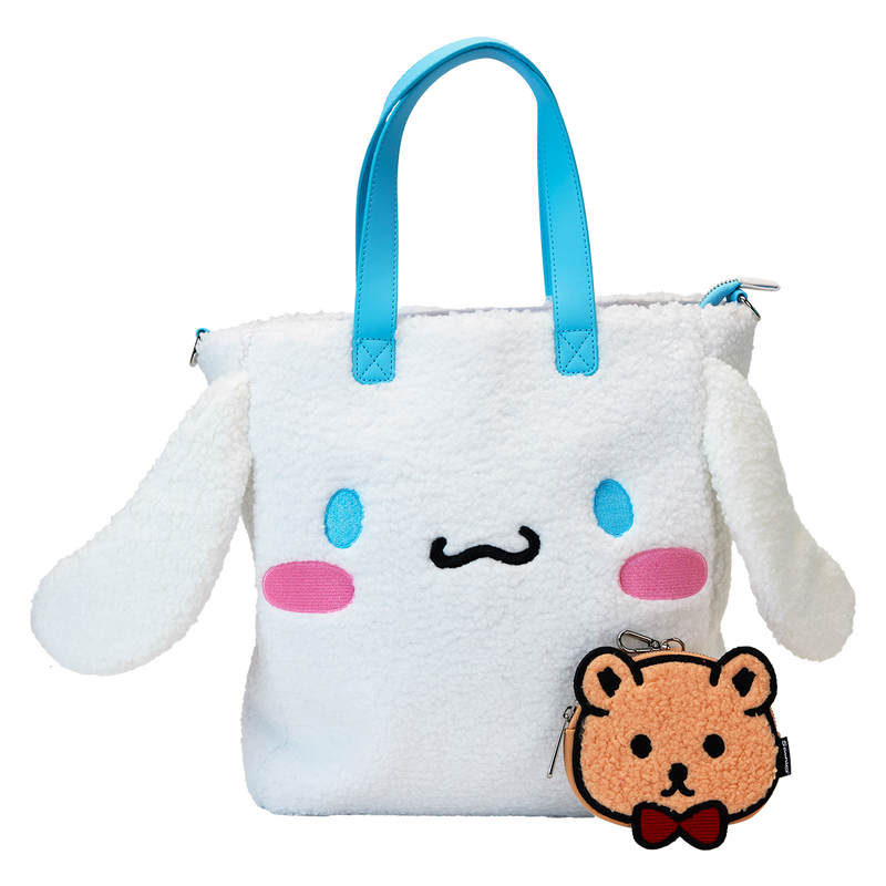 LOUNGEFLY : SANRIO - Cinnamoroll Cosplay Sherpa Tote Bag With Coin Bag
