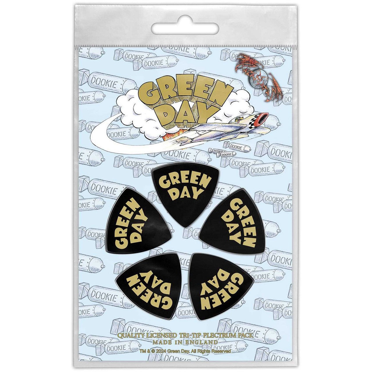 GREEN DAY - Dookie Logo Tri-Tip Plectrum Pack