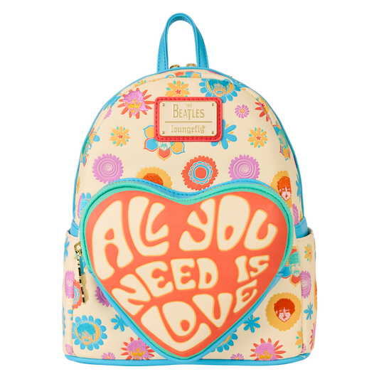 LOUNGEFLY : BEATLES - All You Need Is Love Mini Backpack
