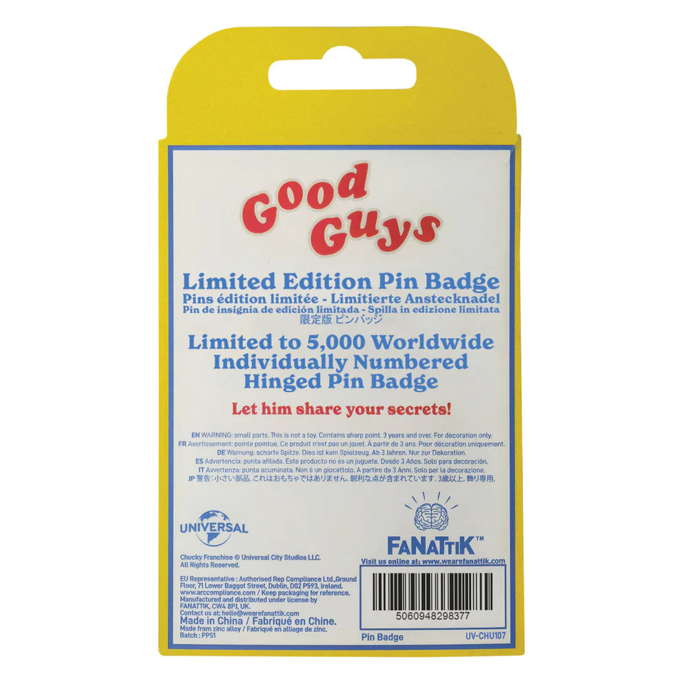 CHILD'S PLAY - Chucky Limited Edition Hinged Pin Badge