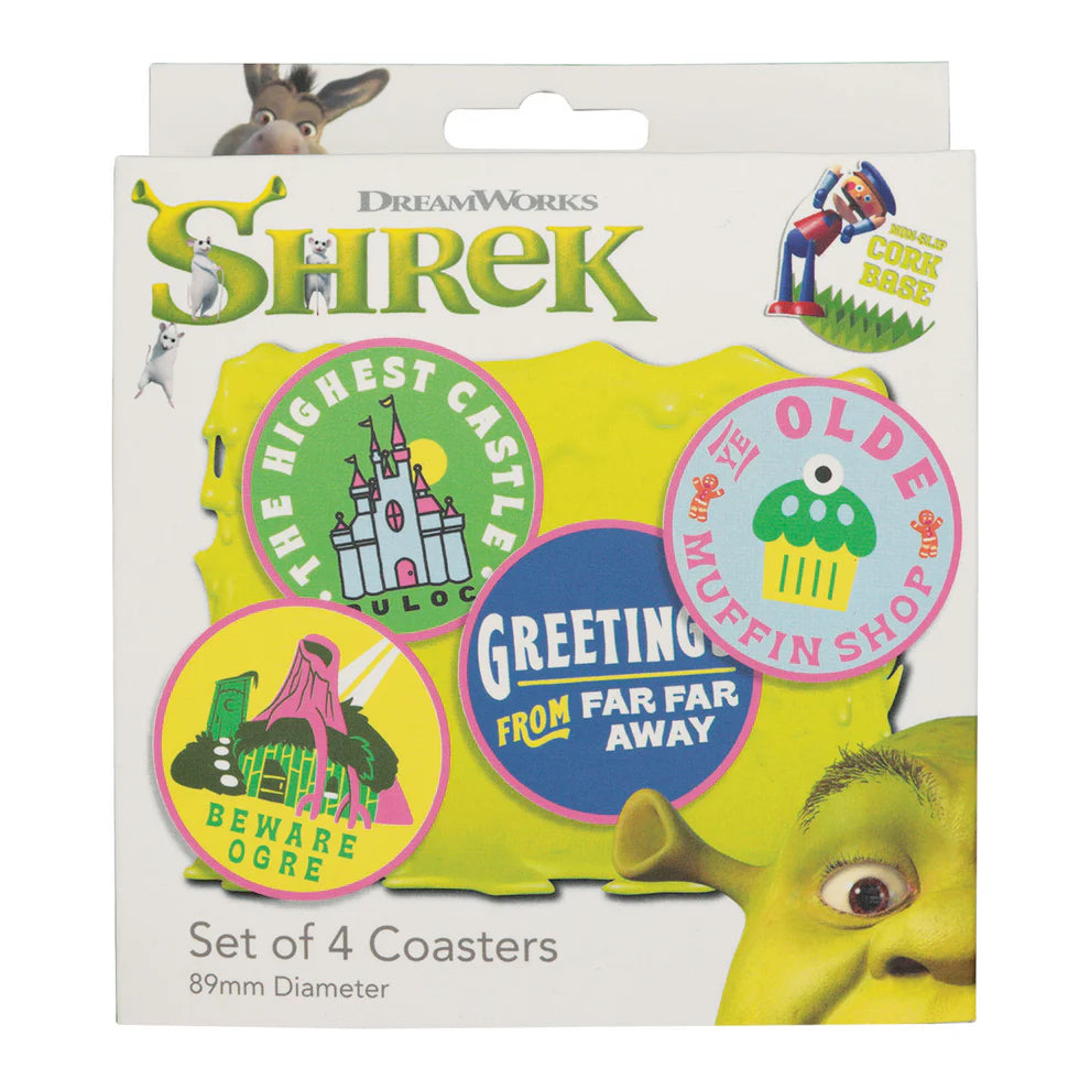 SHREK - Set Of 4 Metal Coasters