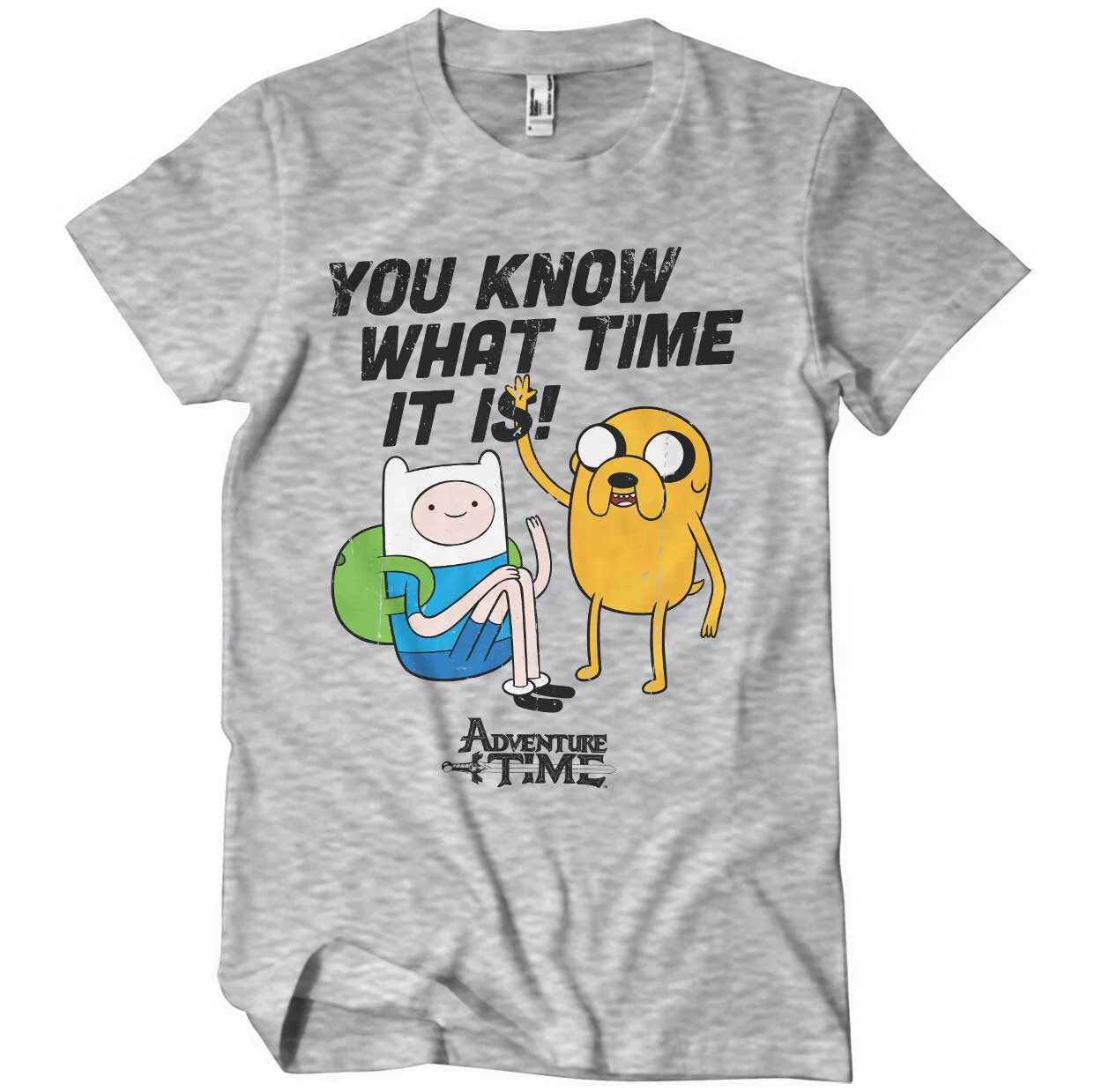 ADVENTURE TIME - It's Adventure Time Heather Grey T-Shirt