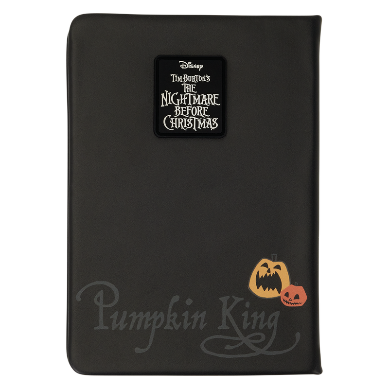 LOUNGEFLY : NIGHTMARE BEFORE CHRISTMAS - Jack Skellington Pumpkin King Stationery Journal
