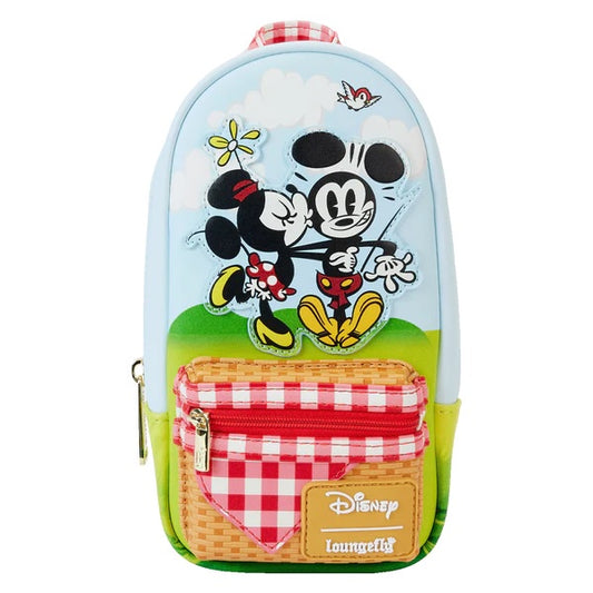 LOUNGEFLY : DISNEY - Mickey and Friends Picnic Mini Backpack Pencil Case