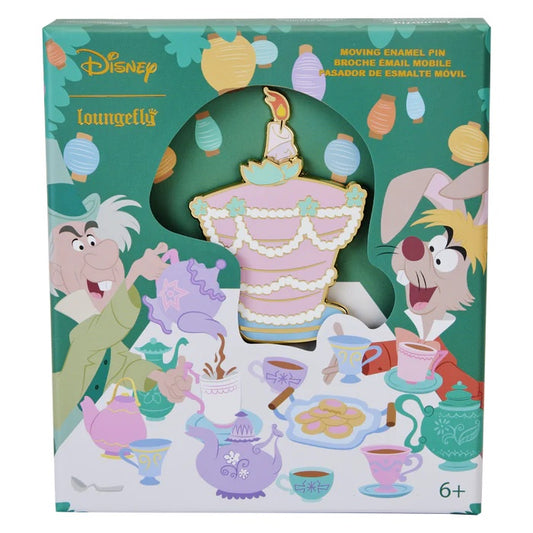 LOUNGEFLY : DISNEY - Alice In Wonderland Unbirthday Cake Sliding 3" Pin