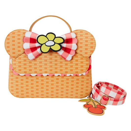 LOUNGEFLY : DISNEY - Minnie Picnic Basket Crossbody Bag