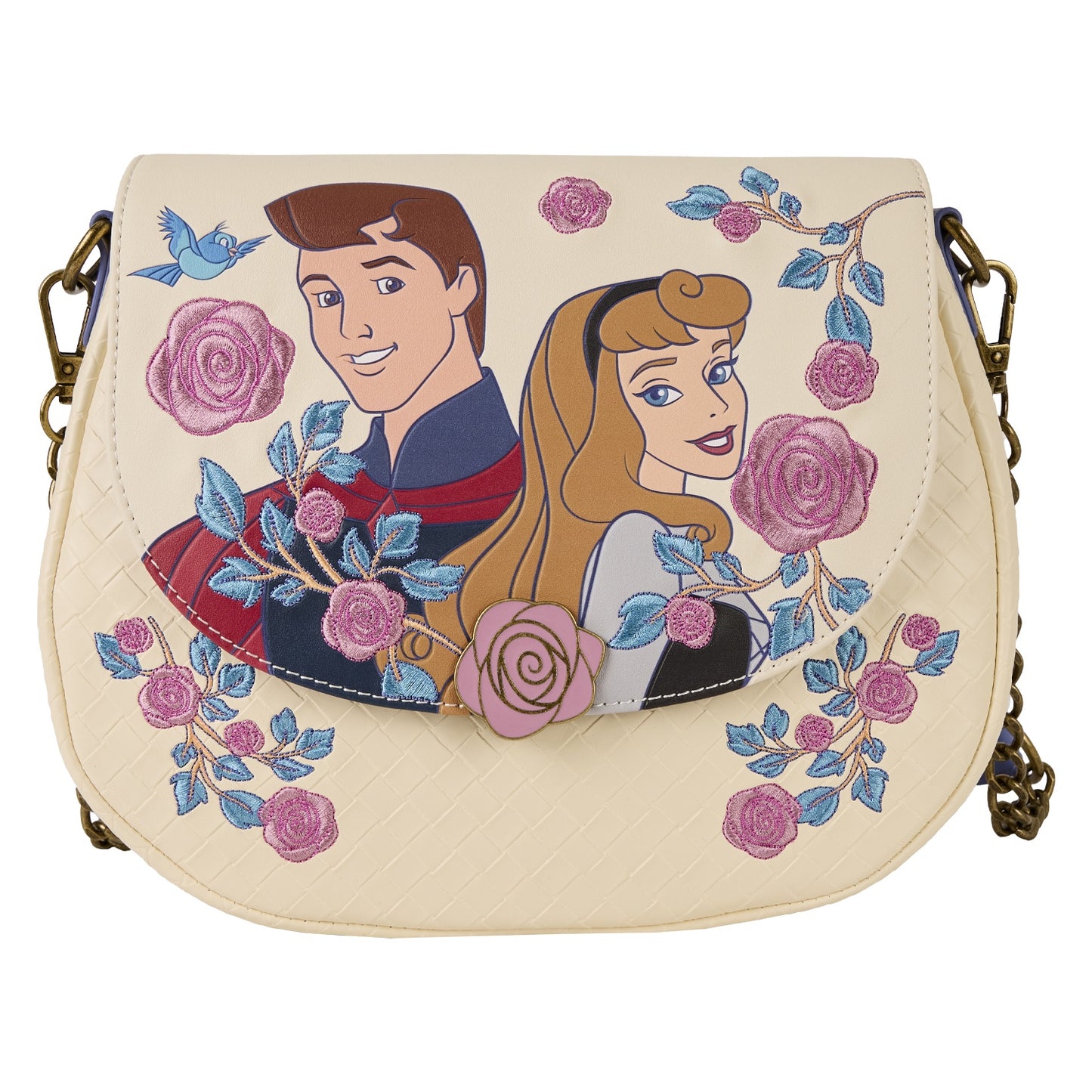 LOUNGEFLY : DISNEY - Sleeping Beauty Princess Aurora & Prince Philip Crossbody Bag