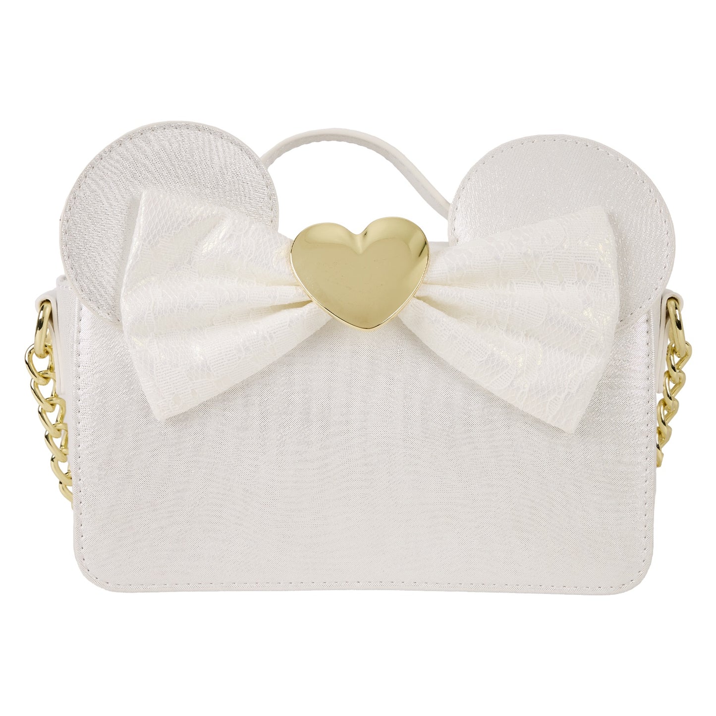LOUNGEFLY : DISNEY - Iridescent Lace Wedding Crossbody Bag