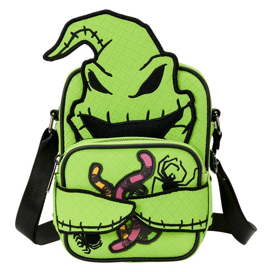 LOUNGEFLY : NIGHTMARE BEFORE CHRISTMAS - Oogie Boogie Glow In The Dark Cosplay Crossbuddies Crossbody Bag With Coin Bag