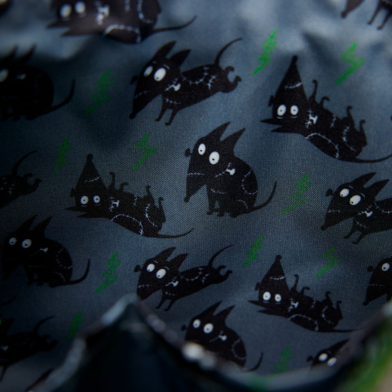 LOUNGEFLY : DISNEY - Frankenweenie Sparky & Persephone Glow In The Dark Crossbody Bag