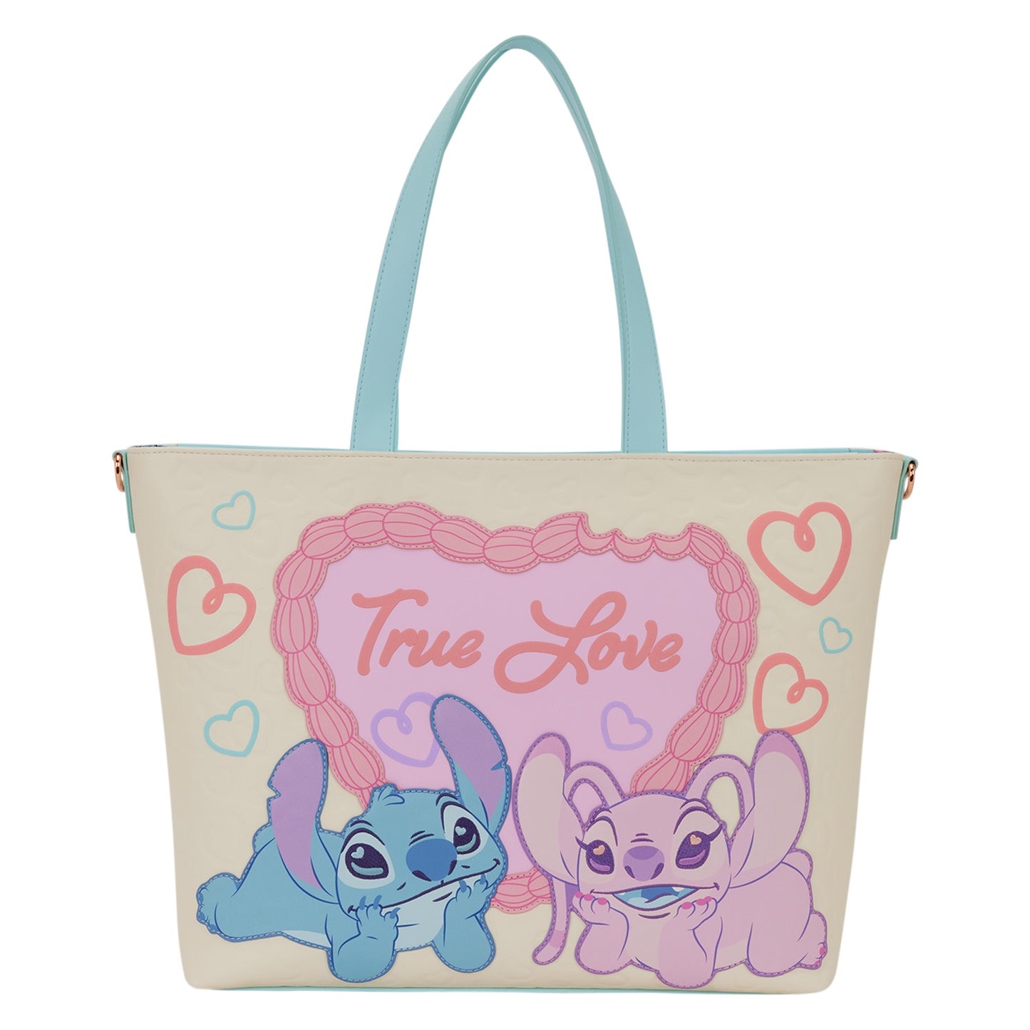 LOUNGEFLY : DISNEY - Stitch & Angel True Love Tote Bag