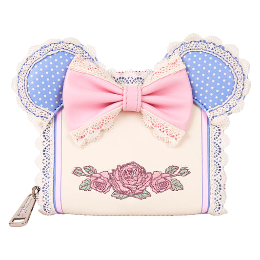LOUNGEFLY : MINNIE MOUSE - Floral & Lace Ears Purse
