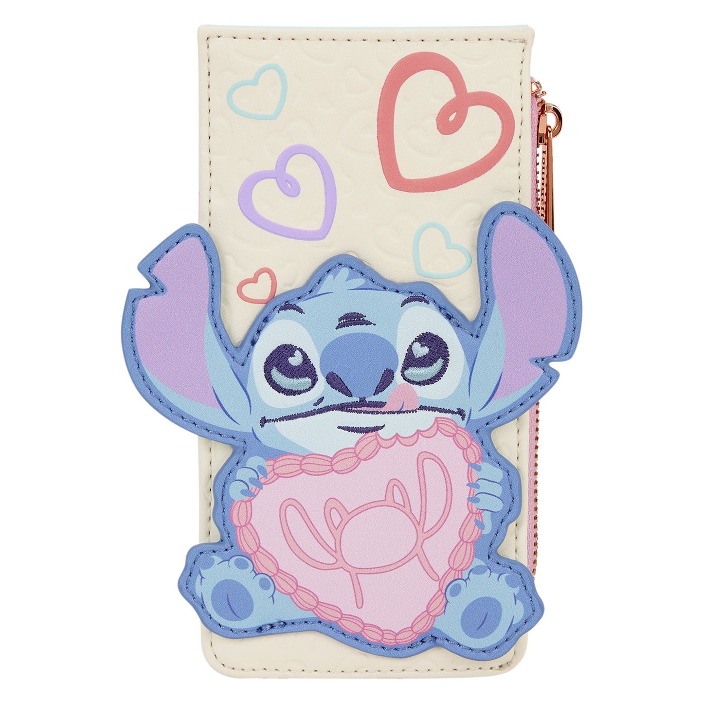 LOUNGEFLY : DISNEY - Stitch & Angel Be Mine Large Card Holder