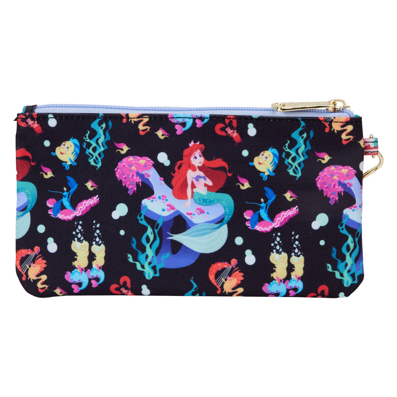 LOUNGEFLY : DISNEY - Little Mermaid Life Is The Bubbles Wristlet Pouch